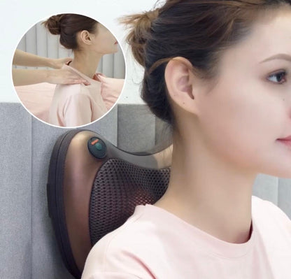 Deep Cure Pillow massager, Shiatsu rollers for Neck, Back, Pain Relief, Corded Massager