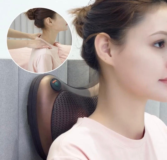 Deep Cure Pillow massager, Shiatsu rollers for Neck, Back, Pain Relief, Corded Massager